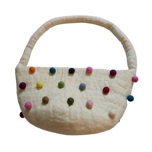 Handmade felted Easter basket